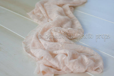 Stretch Lace Wrap Cream Tones Newborn Photography Prop Baby - Beautiful Photo Props