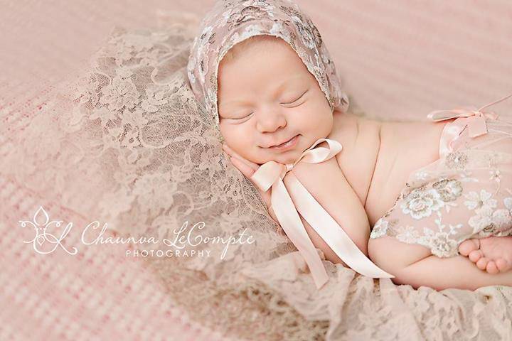 Lace Layering Piece in Baby Pink - Beautiful Photo Props