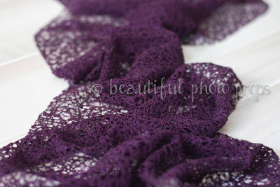 Fabric Lace Wrap in Purple - Beautiful Photo Props