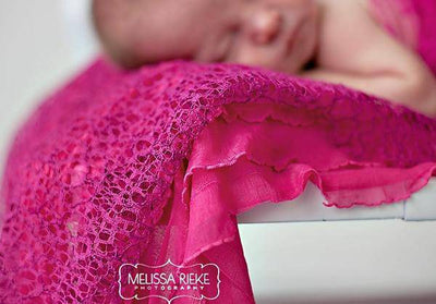 Fabric Lace Wrap in Fuschia Pink - Beautiful Photo Props