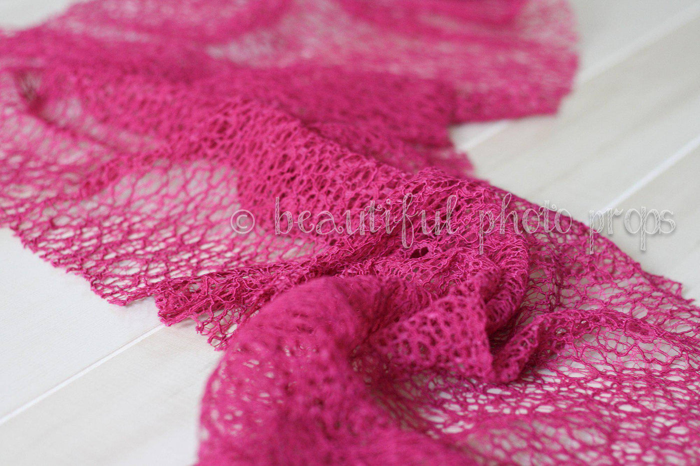 Fabric Lace Wrap in Fuschia Pink - Beautiful Photo Props