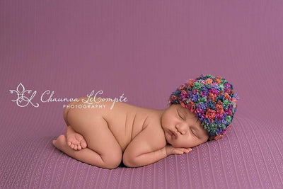 Newborn Confetti Beanie Hats - You Choose Color - Beautiful Photo Props