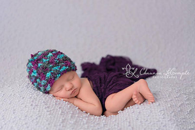 Newborn Confetti Beanie Hats - You Choose Color - Beautiful Photo Props