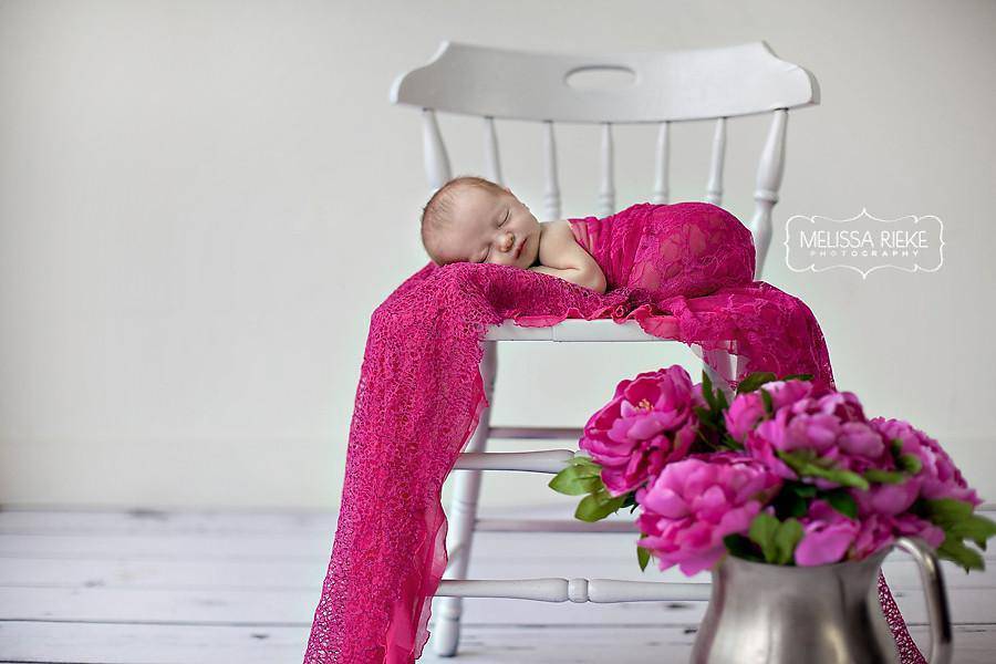 SET Fuschia Lace Ruffle Fishnet Wrap Layering Set - Beautiful Photo Props