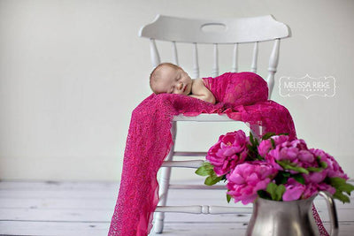 SET Fuschia Lace Ruffle Fishnet Wrap Layering Set - Beautiful Photo Props