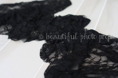 Stretch Lace Wrap in Black - Beautiful Photo Props