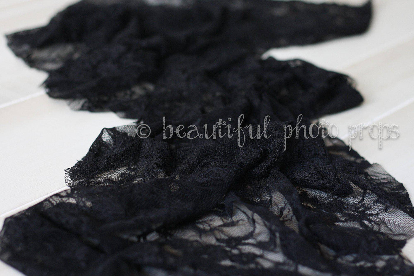 Stretch Lace Wrap in Black - Beautiful Photo Props