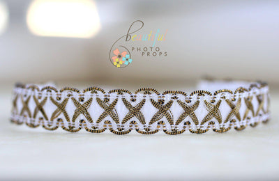 White Greek Goddess Halo Headband - Beautiful Photo Props