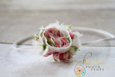 Floral Chiffon Flower Headband - Beautiful Photo Props