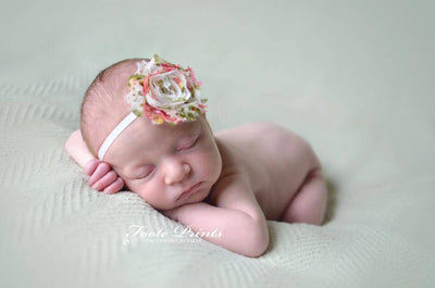 Floral Chiffon Flower Headband - Beautiful Photo Props
