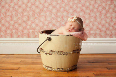 Peach and Coral Lace Flower Headband - Beautiful Photo Props