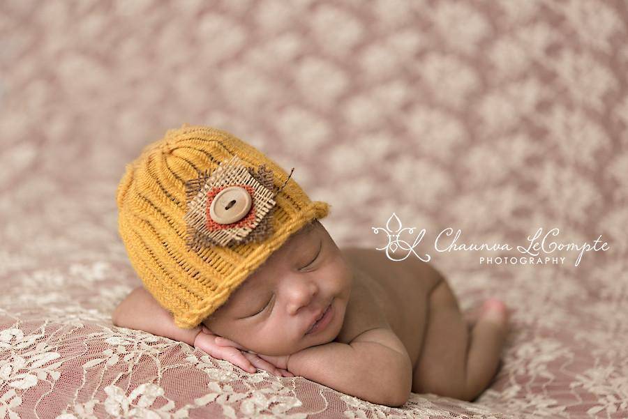 Mustard Yellow Newborn Scarecrow Hat