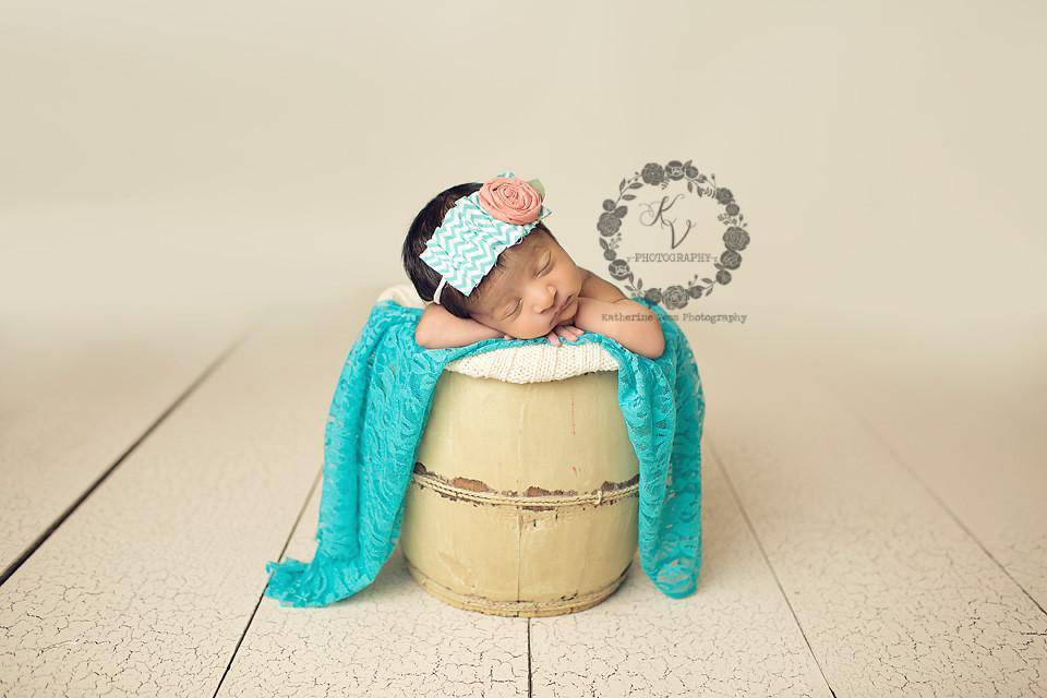 Baltic Blue Stretch Lace Wrap Newborn Swaddle - Beautiful Photo Props