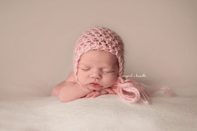 Simply Mohair Baby Bonnet Hat Pink