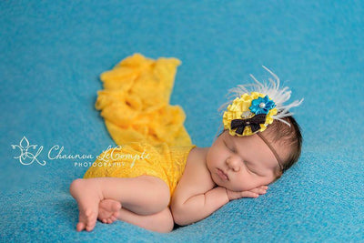 Stretch Lace Wrap in Bright Yellow - Beautiful Photo Props