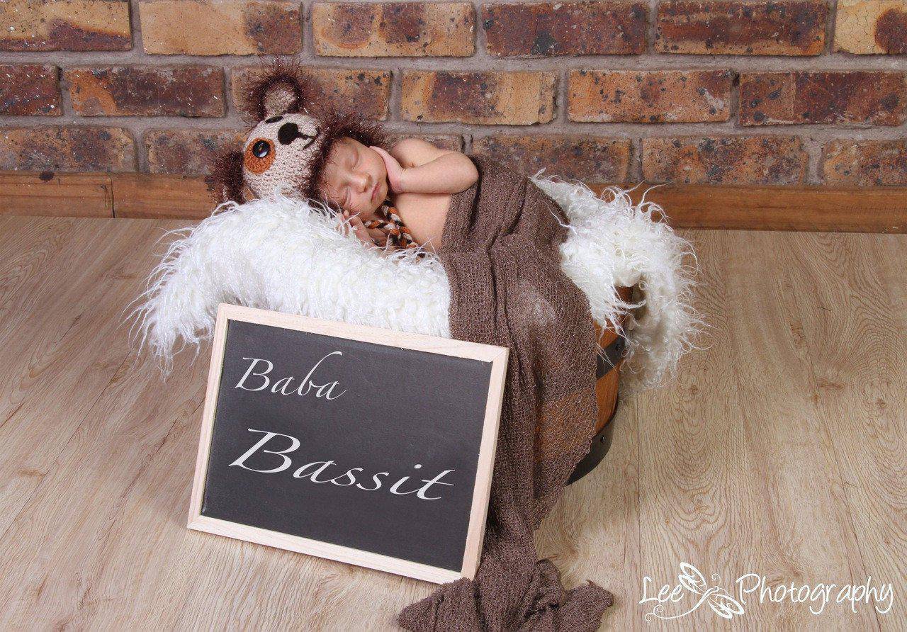 Soft Brown Newborn Stretch Knit Wrap - Beautiful Photo Props