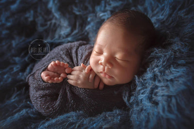 Dark Gray Stretch Knit Baby Wrap - Beautiful Photo Props