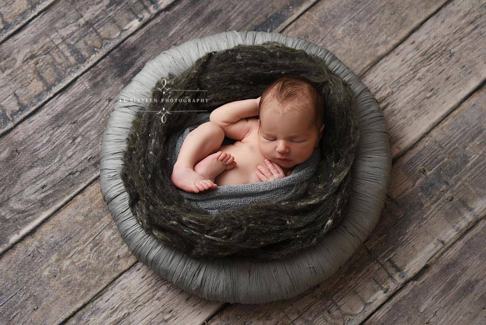 Dark Gray Stretch Knit Baby Wrap - Beautiful Photo Props