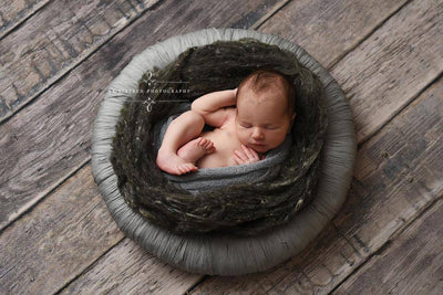 Dark Gray Stretch Knit Baby Wrap - Beautiful Photo Props