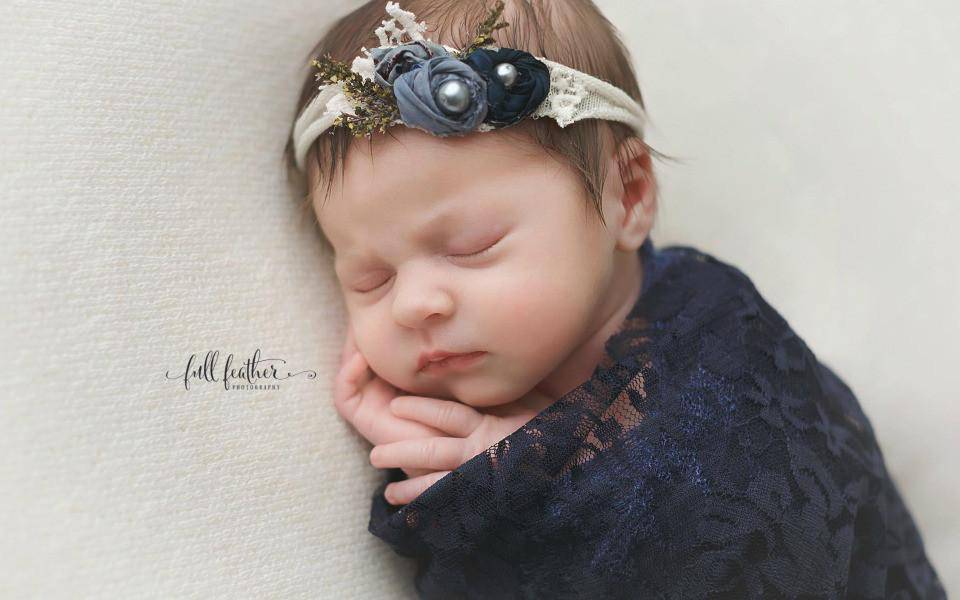 Stretch Lace Wrap in Navy Blue - Beautiful Photo Props