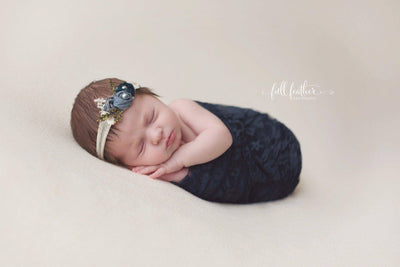 Stretch Lace Wrap in Navy Blue - Beautiful Photo Props