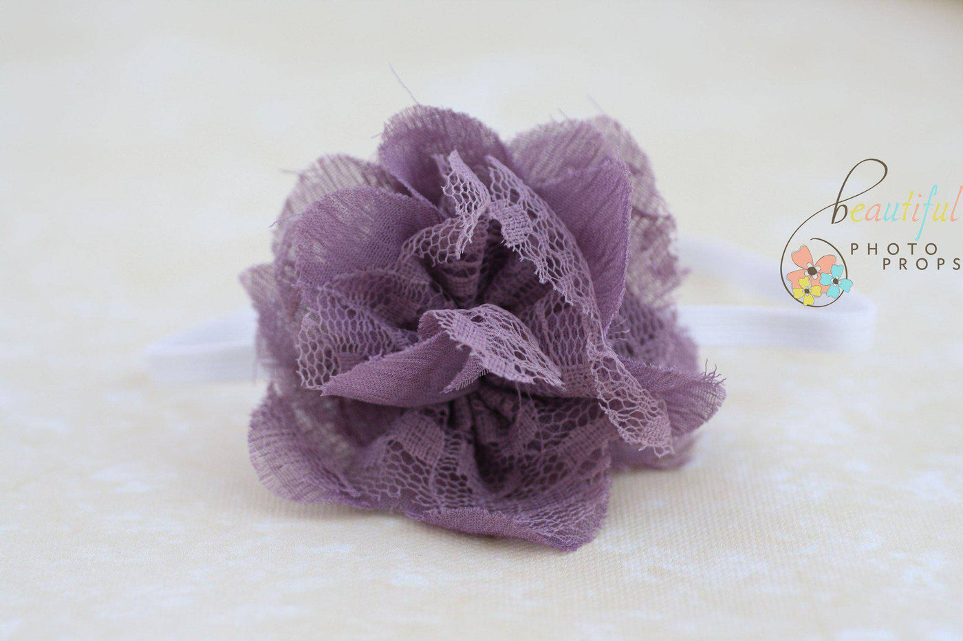 Purple Petals Flower Tulle Headband - Beautiful Photo Props