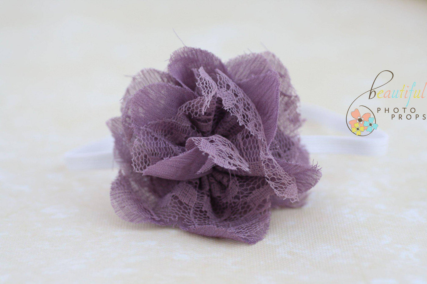 Purple Petals Flower Tulle Headband - Beautiful Photo Props