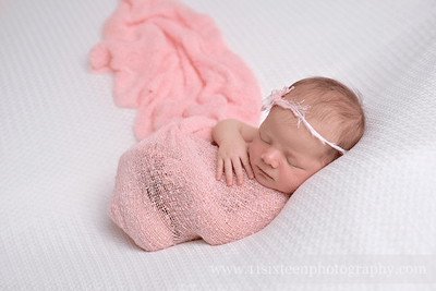 Pink Stretch Knit Wrap Newborn Photography - Beautiful Photo Props