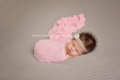 Pink Stretch Knit Wrap Newborn Photography - Beautiful Photo Props