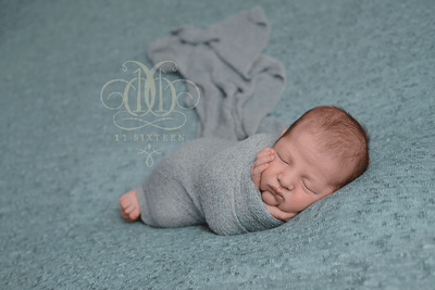Gray Stretch Knit Newborn Baby Wrap - Beautiful Photo Props