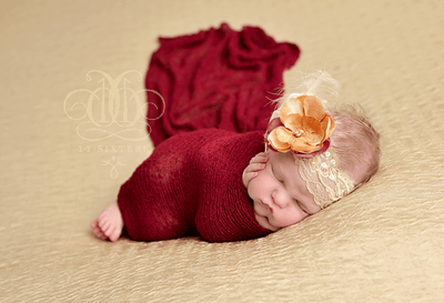 Red Stretch Knit Baby Wrap - Beautiful Photo Props