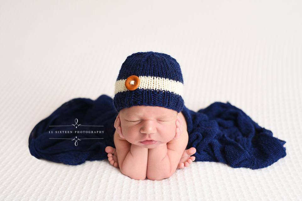 Navy Blue Stretch Knit Baby Wrap - Beautiful Photo Props