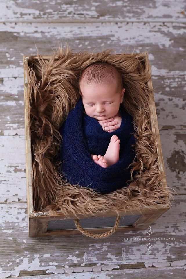 Navy Blue Stretch Knit Baby Wrap - Beautiful Photo Props