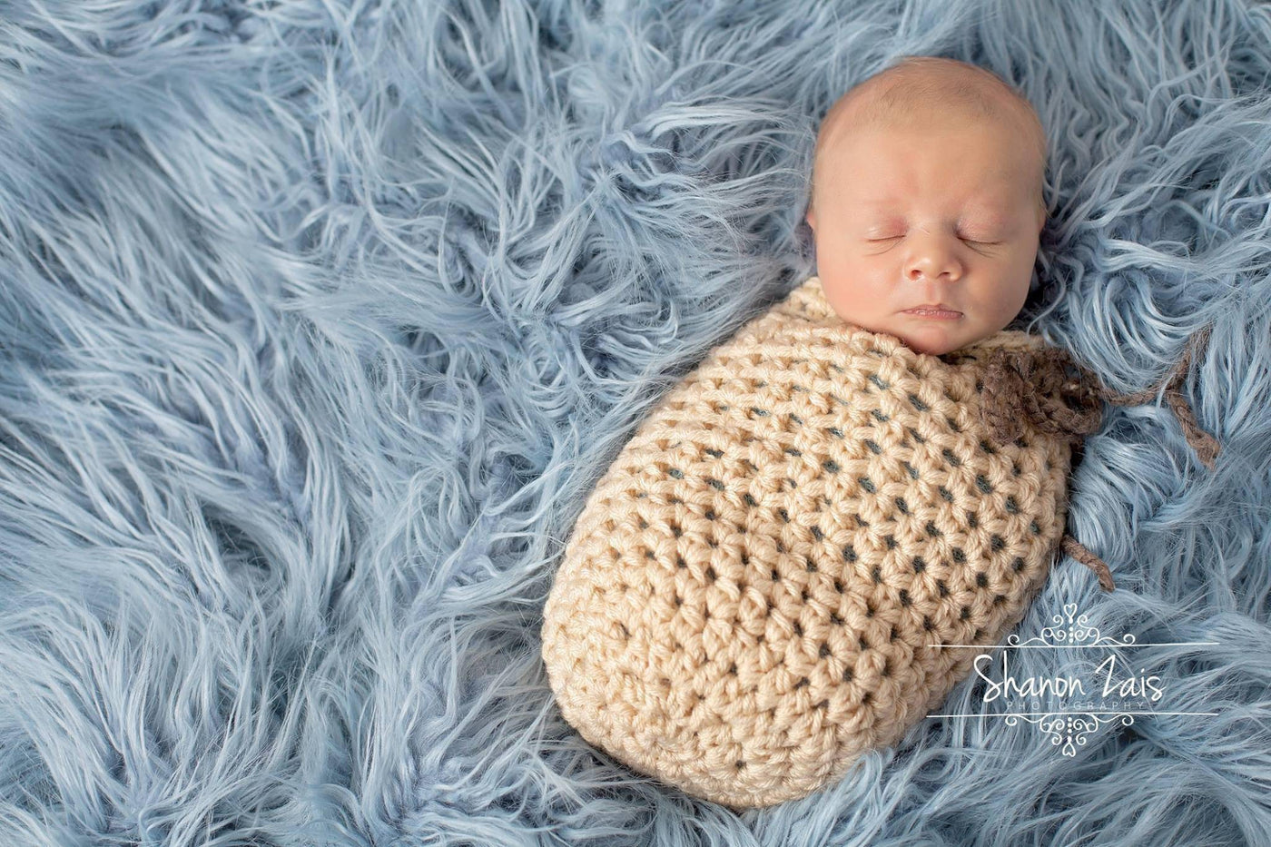 Natural Cream Newborn Swaddle Sack - Beautiful Photo Props