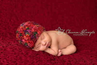 Popsicle Red Newborn Beanie Hat - Beautiful Photo Props