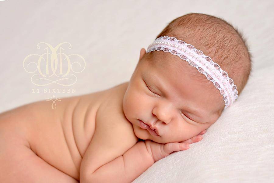 Dainty Pink Pearls Fairy Halo Flower Headband - Beautiful Photo Props