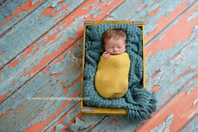 Mellow Yellow Stretch Knit Baby Wrap Layer - Beautiful Photo Props