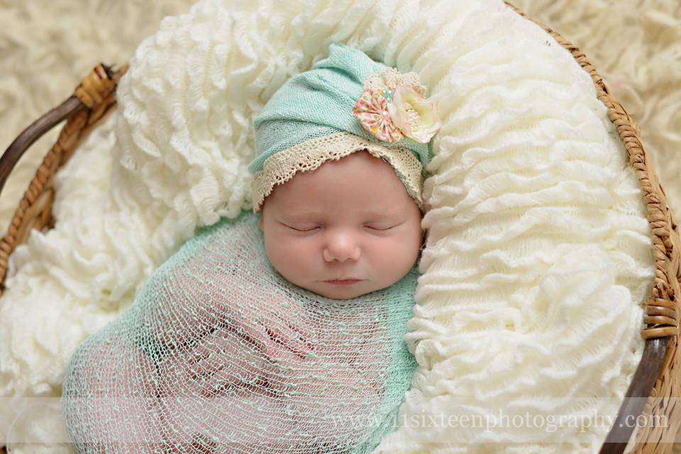 Mint Green Stretch Knit Baby Wrap - Beautiful Photo Props