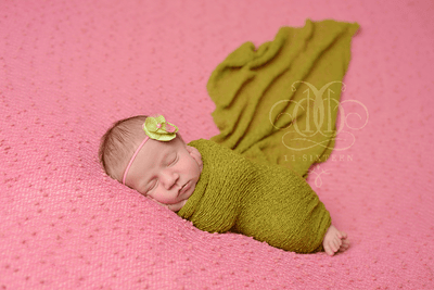 Lemongrass Green Stretch Knit Baby Wrap - Beautiful Photo Props