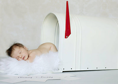 SET White Mongolian Fur and Cherry Blossom Hat Photography Prop Newborn Baby - Beautiful Photo Props