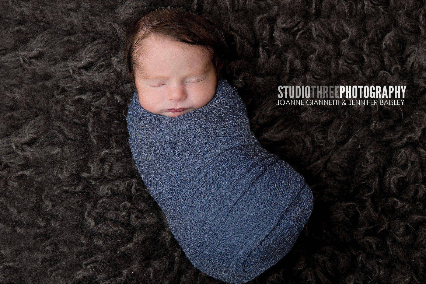 Dutch Blue Stretch Knit Baby Wrap - Beautiful Photo Props