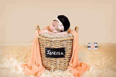 Peach Stretch Knit Baby Wrap - Beautiful Photo Props