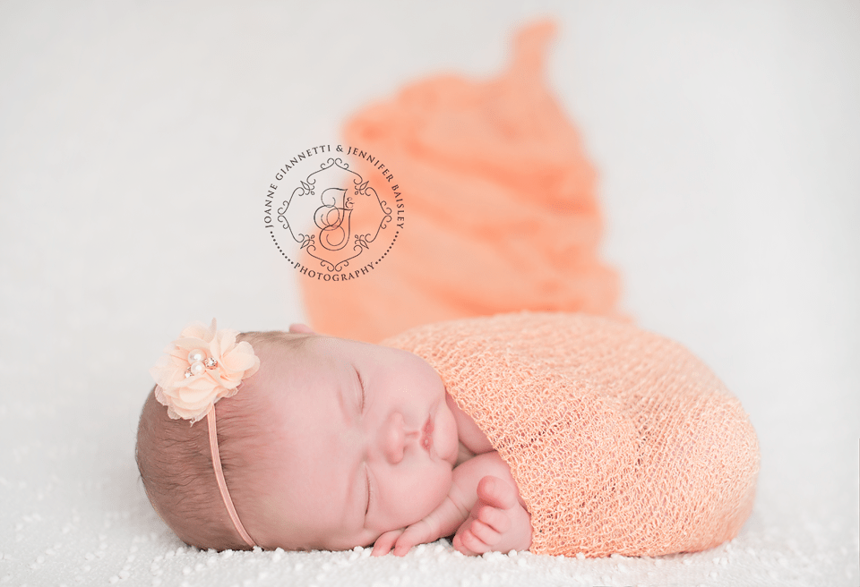 Peach Stretch Knit Baby Wrap - Beautiful Photo Props