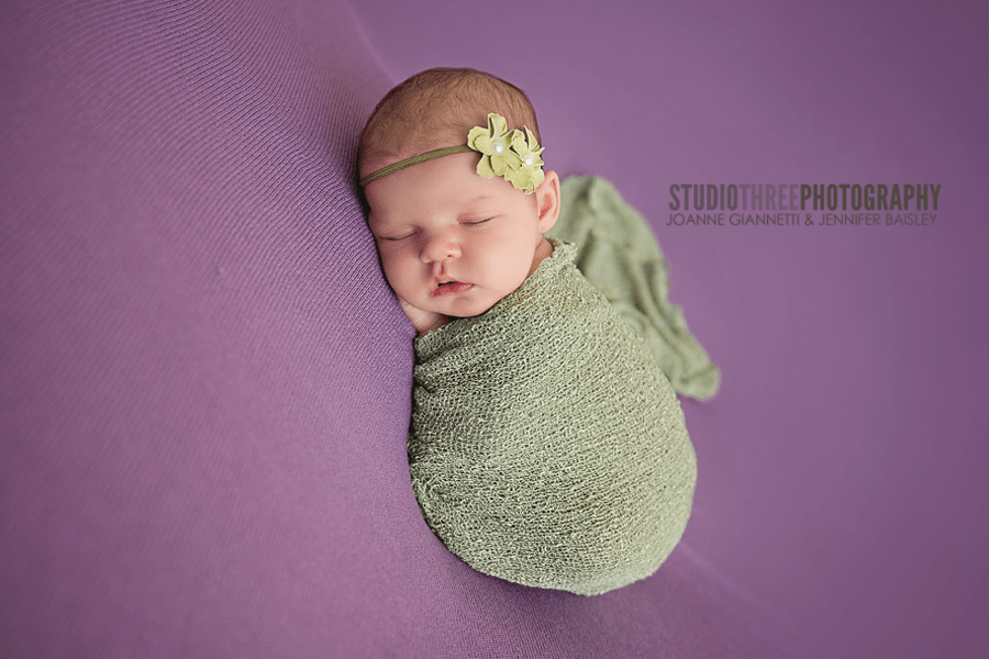 Dark Celery Green Stretch Knit Baby Wrap - Beautiful Photo Props