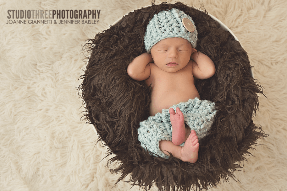 Glacier Blue Newborn Pants and Hat Set - Beautiful Photo Props