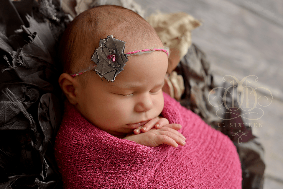Rose Pink Stretch Knit Baby Wrap - Beautiful Photo Props