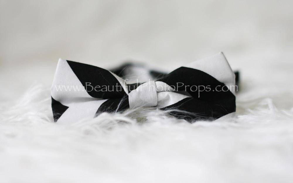 Chevron Bow Tie Newborn Toddler Child - Beautiful Photo Props