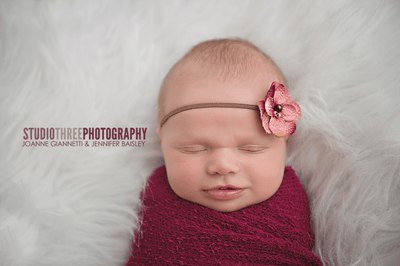 Dark Raspberry Stretch Knit Baby Wrap - Beautiful Photo Props
