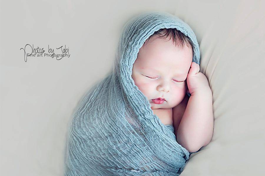 Light Blue Cheesecloth Baby Wrap Cheese Cloth - Beautiful Photo Props