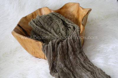 Toffee Brown Cheesecloth Baby Wrap Cheese Cloth - Beautiful Photo Props